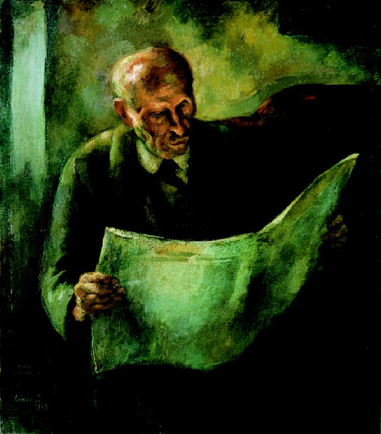Szonyi Istvan: Man Reading (artist's father)
