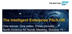 SAP Intelligent Enterprise Pitch-off