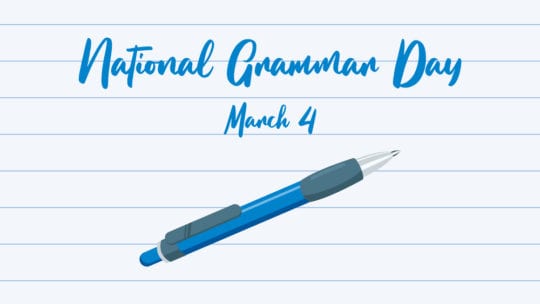 National Grammar Day illustration