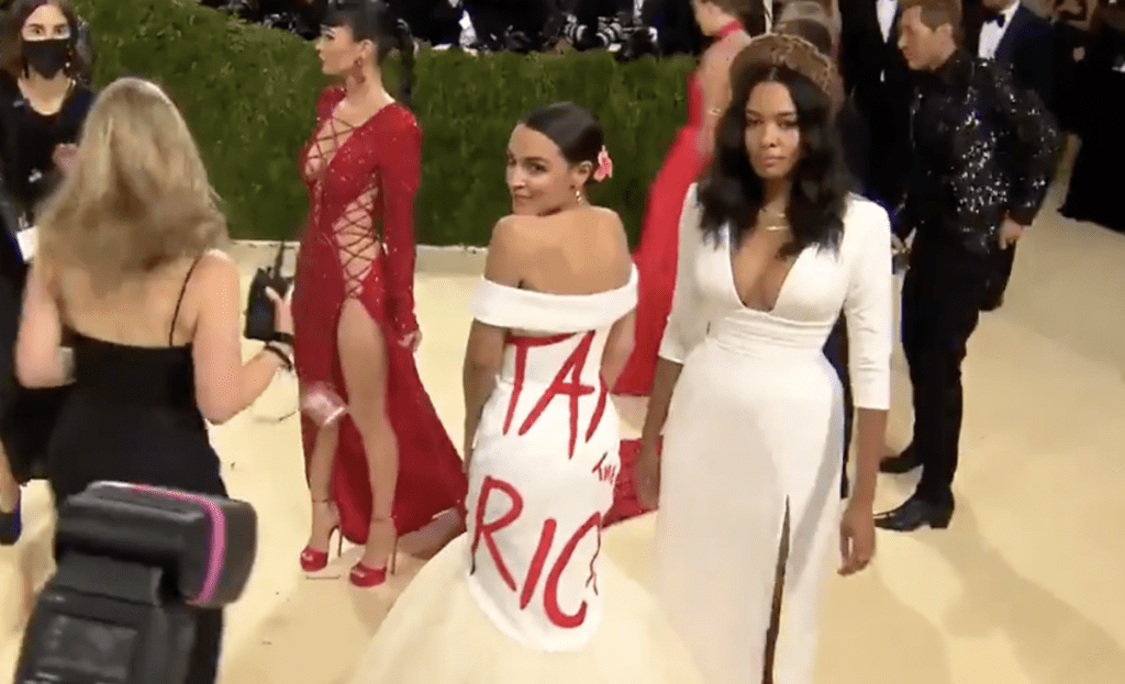 AOC, Gown and Met Gala TittlePress