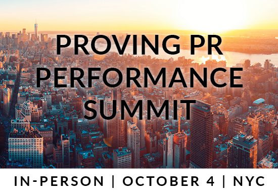 Proving PR Performance Summit