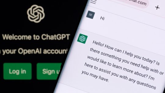 chatGPT creating a customer service message