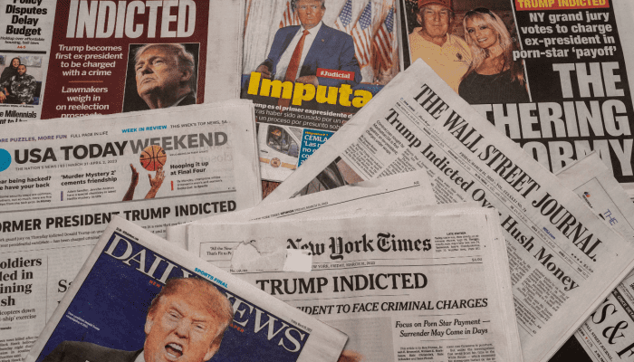 Trump indictment: Newspaper front pages