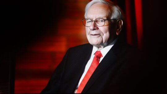 Warren Buffett portrait shot